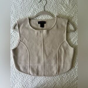 House of Harlow 1960 sleeveless beige knit crop tank. Size L. Very nice!